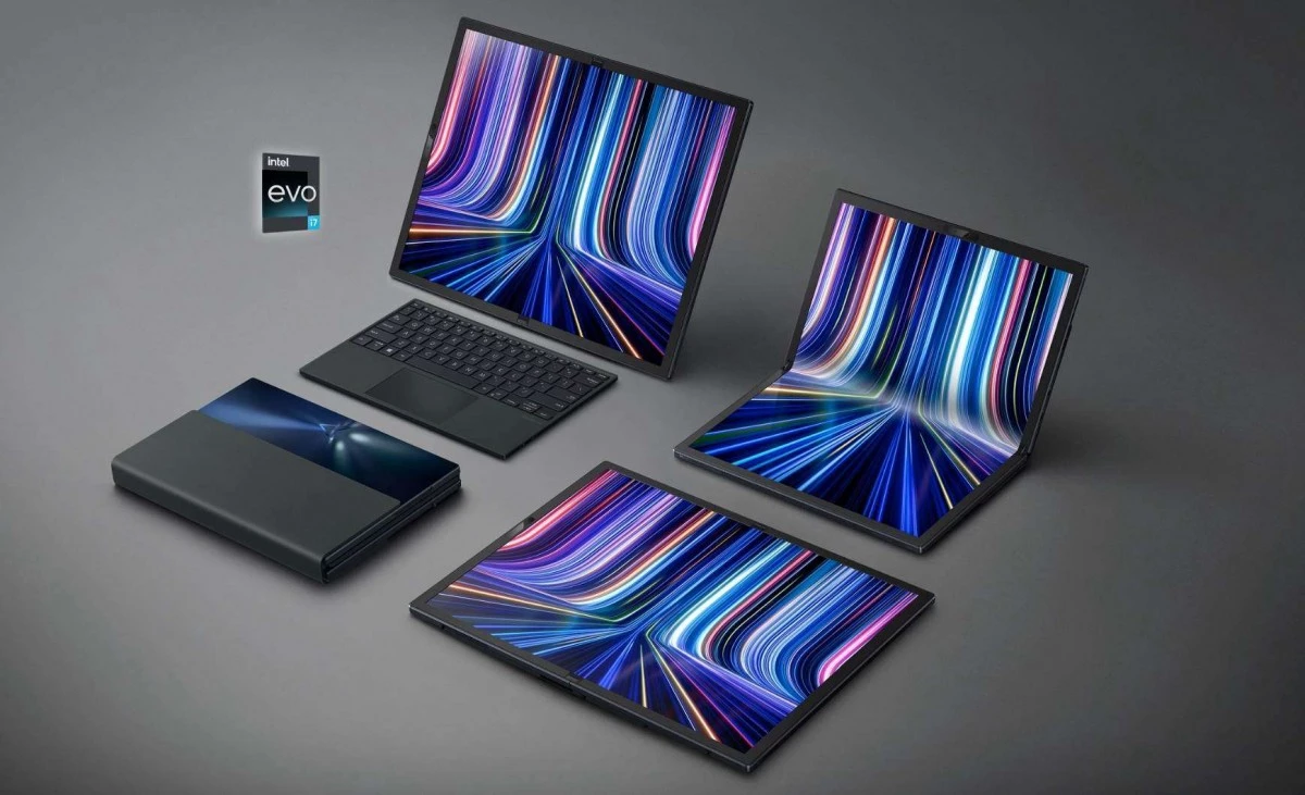 Foldable laptops